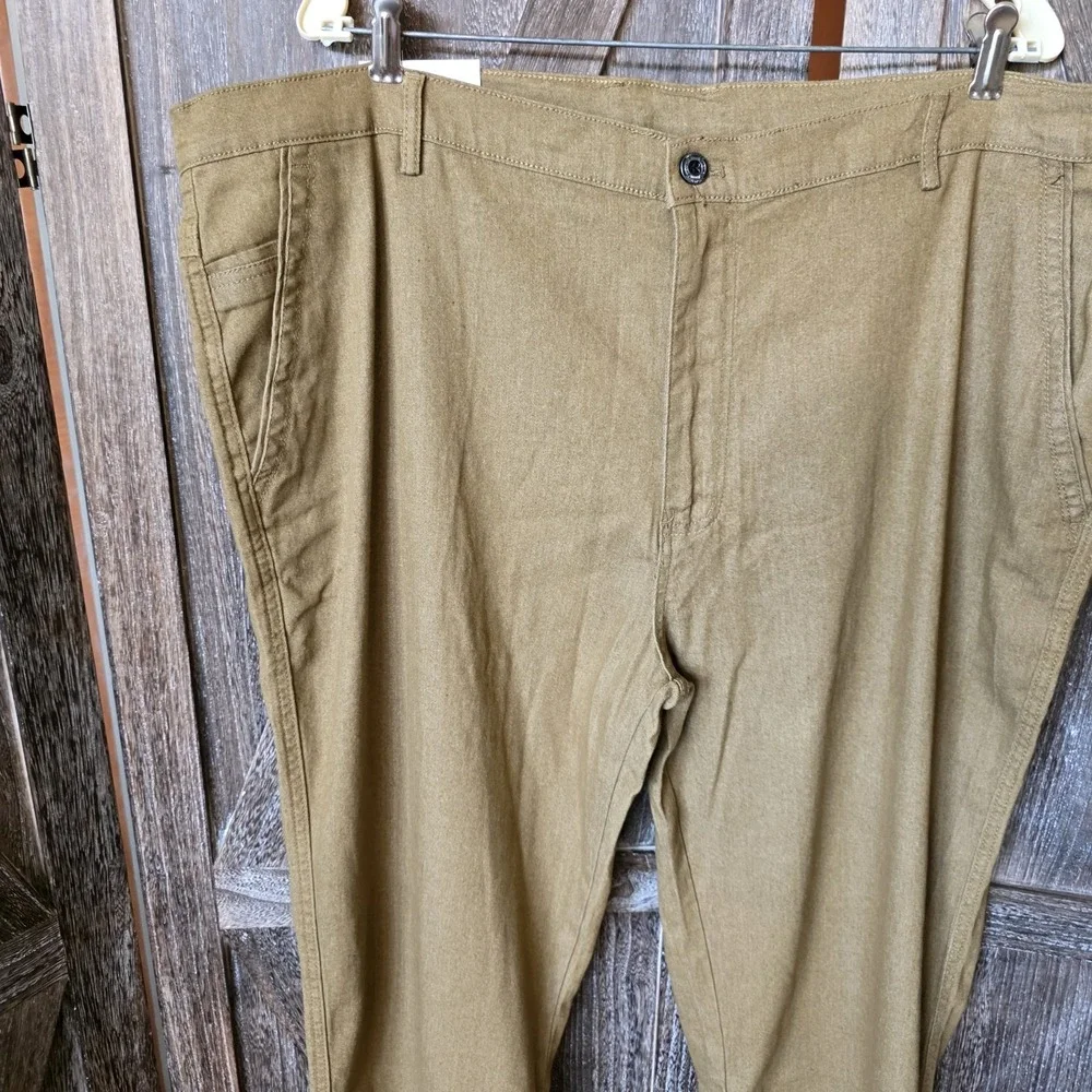 Jett Jeans Pants Men's Size 4XL 30.5 Inseam Brown Straight Leg Chinos Khakis
